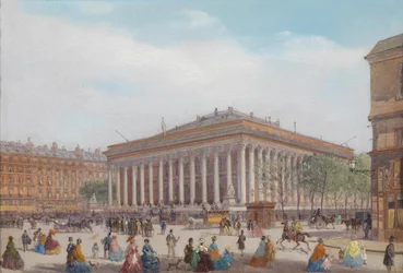 Blick auf die Place de la Bourse, Paris